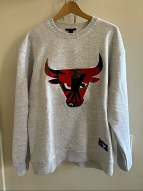 Chicago Bulls x MCA Chicago Crewneck Sweatshirt with Red & Black Bull Logo